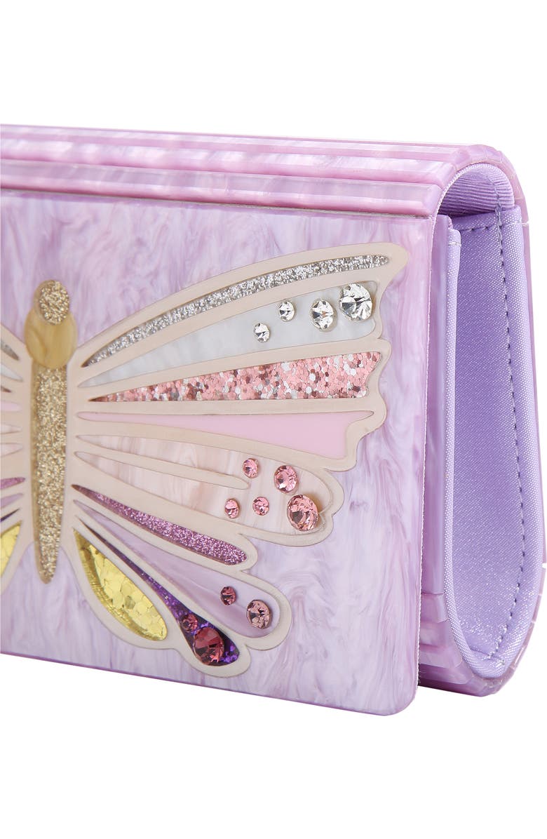 Kurt Geiger London Embellished Butterfly Clutch, Alternate, color,