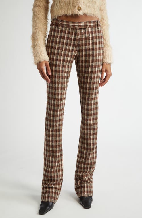 Acne Studios Pluffy Check Bouclé Flare Pants