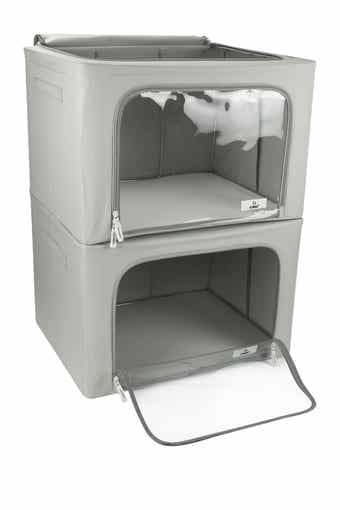 Beige Windowed Storage Box - Set of 2