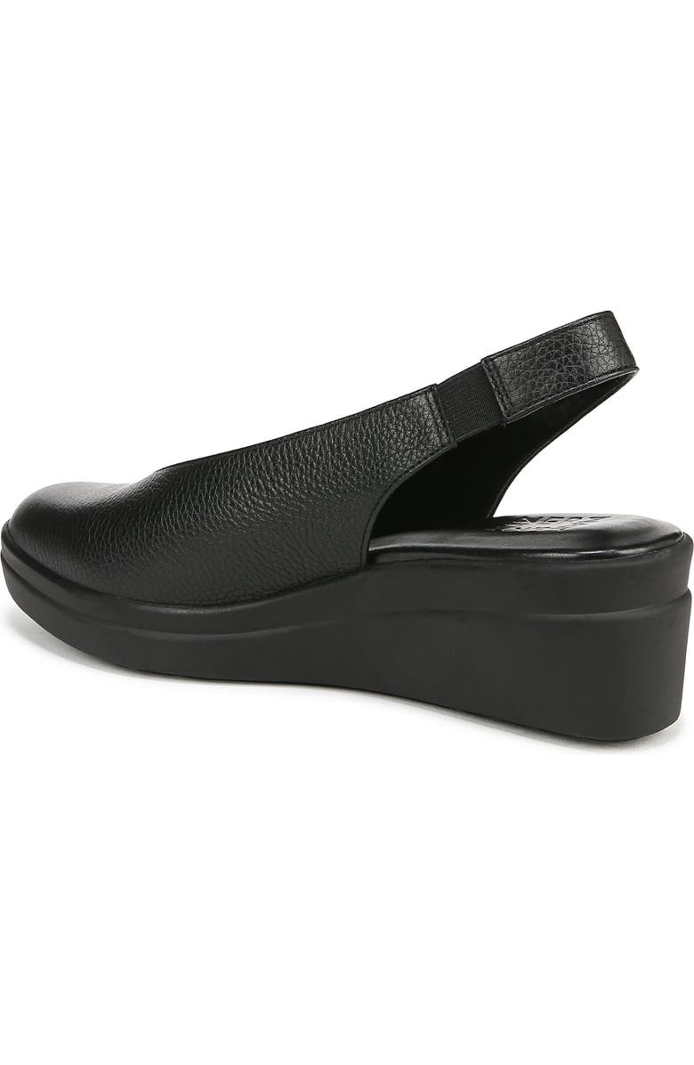 Naturalizer Sutton Slingback Platform Wedge Pump, Alternate, color, Black/ Black