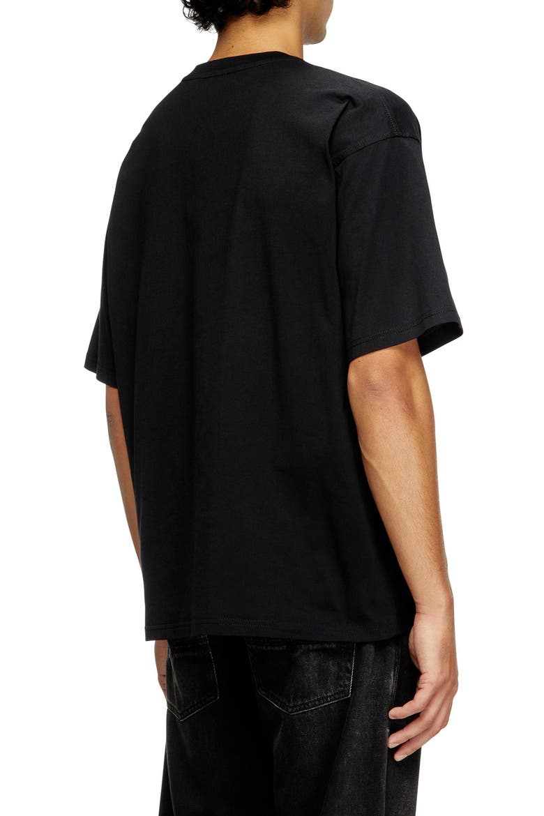 T-Boxt-Div Relaxed Logo T-Shirt, Alternate, color, DEEP/ BLACK