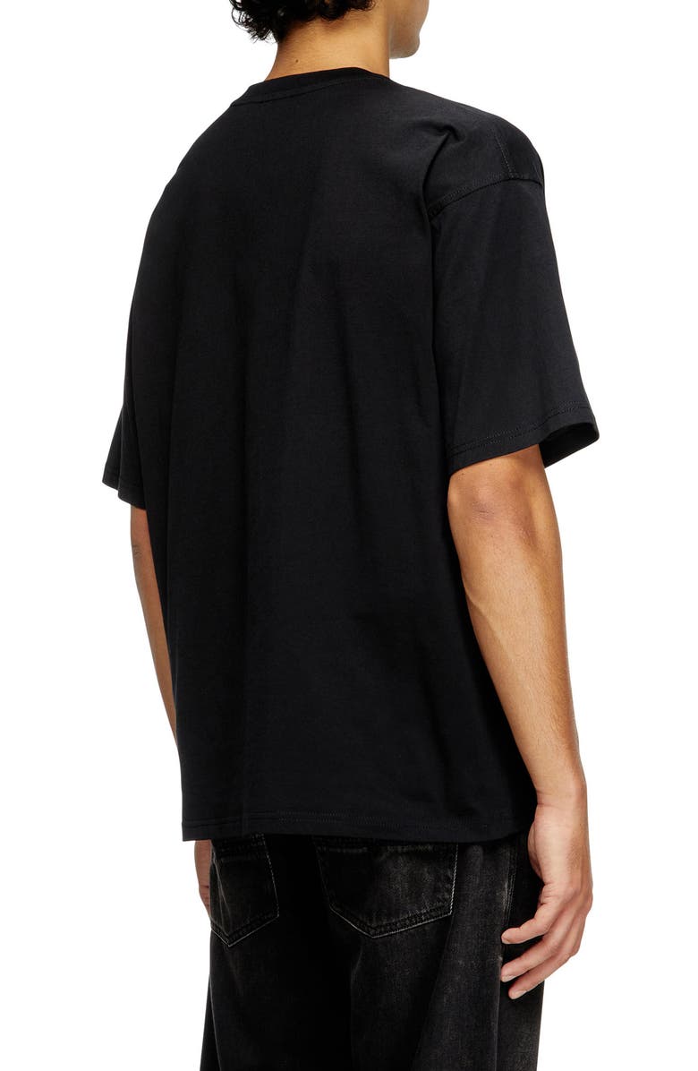 DIESEL<sup>®</sup> T-Boxt-Div Relaxed Logo T-Shirt, Alternate, color, Deep/ Black