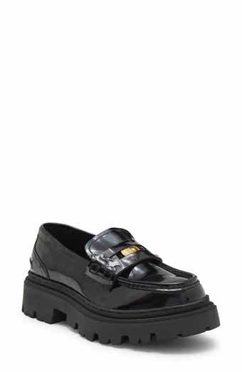 Leather Lug Sole Penny Loafer