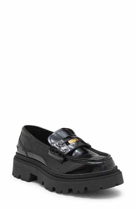 Leather Lug Sole Penny Loafer