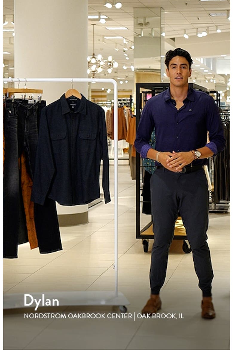 Grindle Trim Fit Flannel Button-Down Shirt video