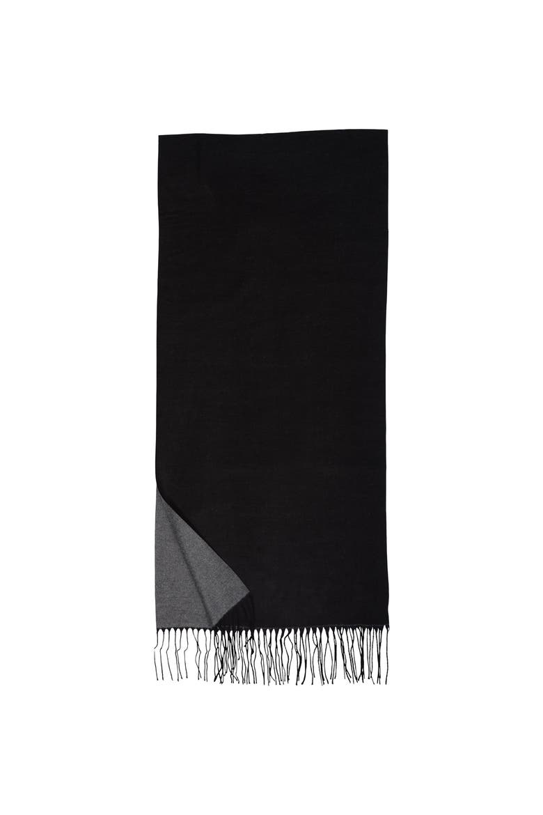 Double Face Scarf, Main, color, Black
