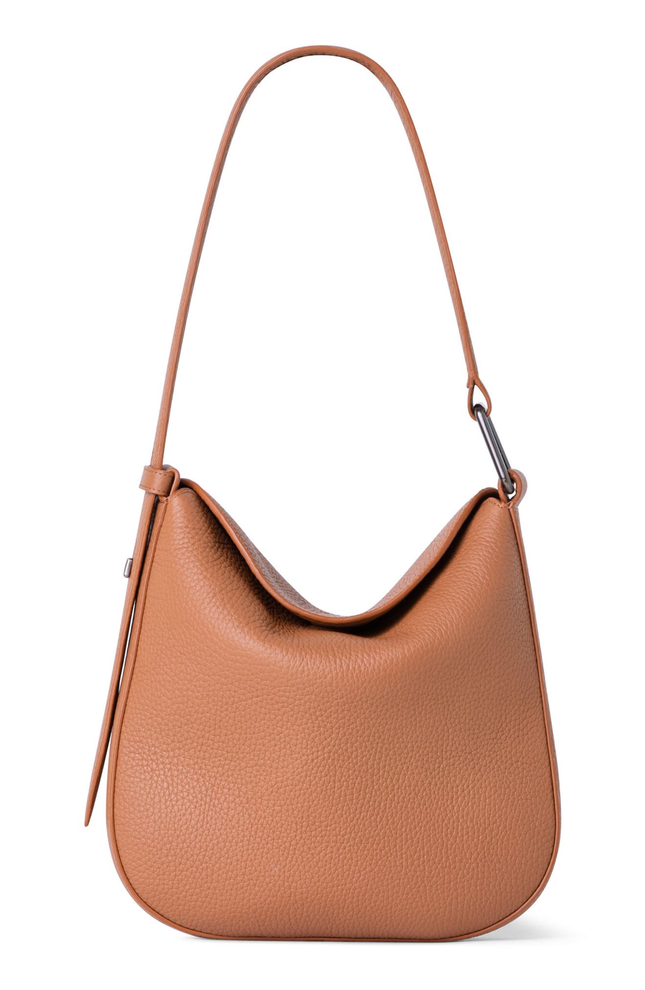 Akris Little Anna Leather Hobo Bag, Main, color, 126 Cuoio