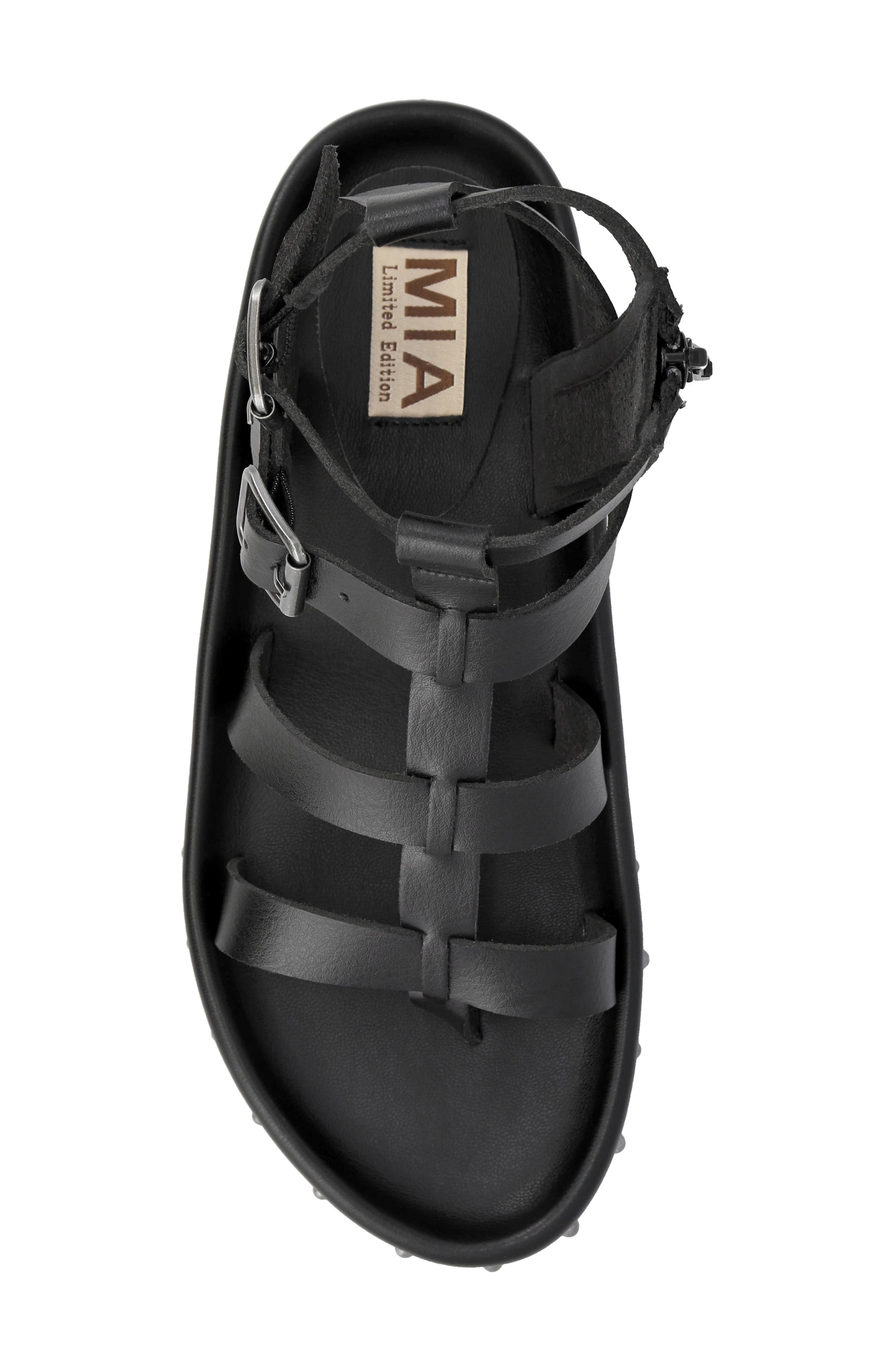 MIA Limited Edition Zahara Gladiator Sandal, Alternate, color, Black