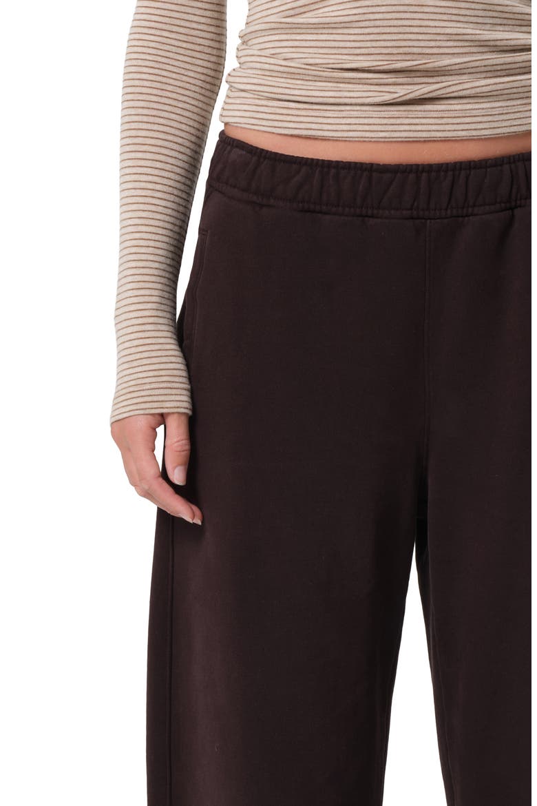 Miro Cotton Fleece Sweatpants, Alternate, color, CHOCOLATE MD D