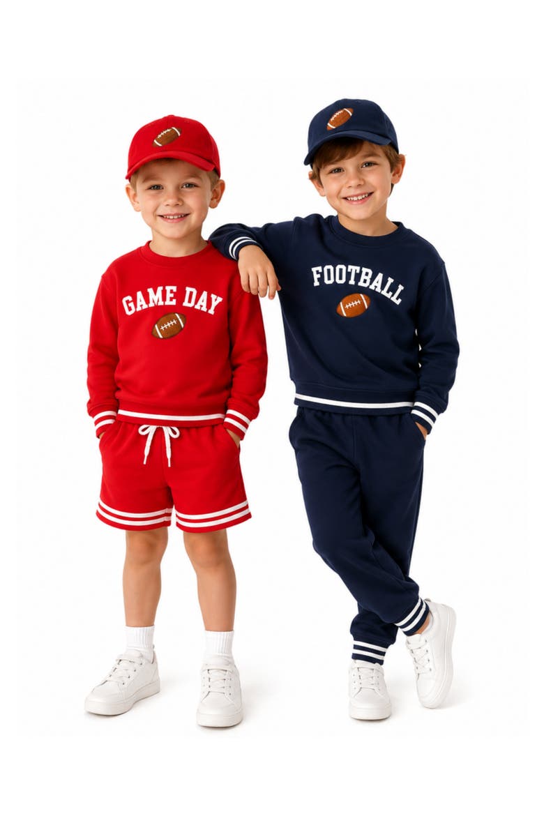 Football Crewneck Sweatshirt, Alternate, color, Navy