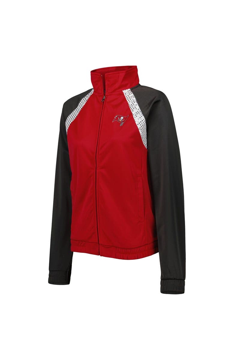 G-III 4HER BY CARL BANKS Women's G-III 4Her by Carl Banks Red/Pewter Tampa Bay Buccaneers Confetti Raglan Full-Zip Track Jacket, Alternate, color, 