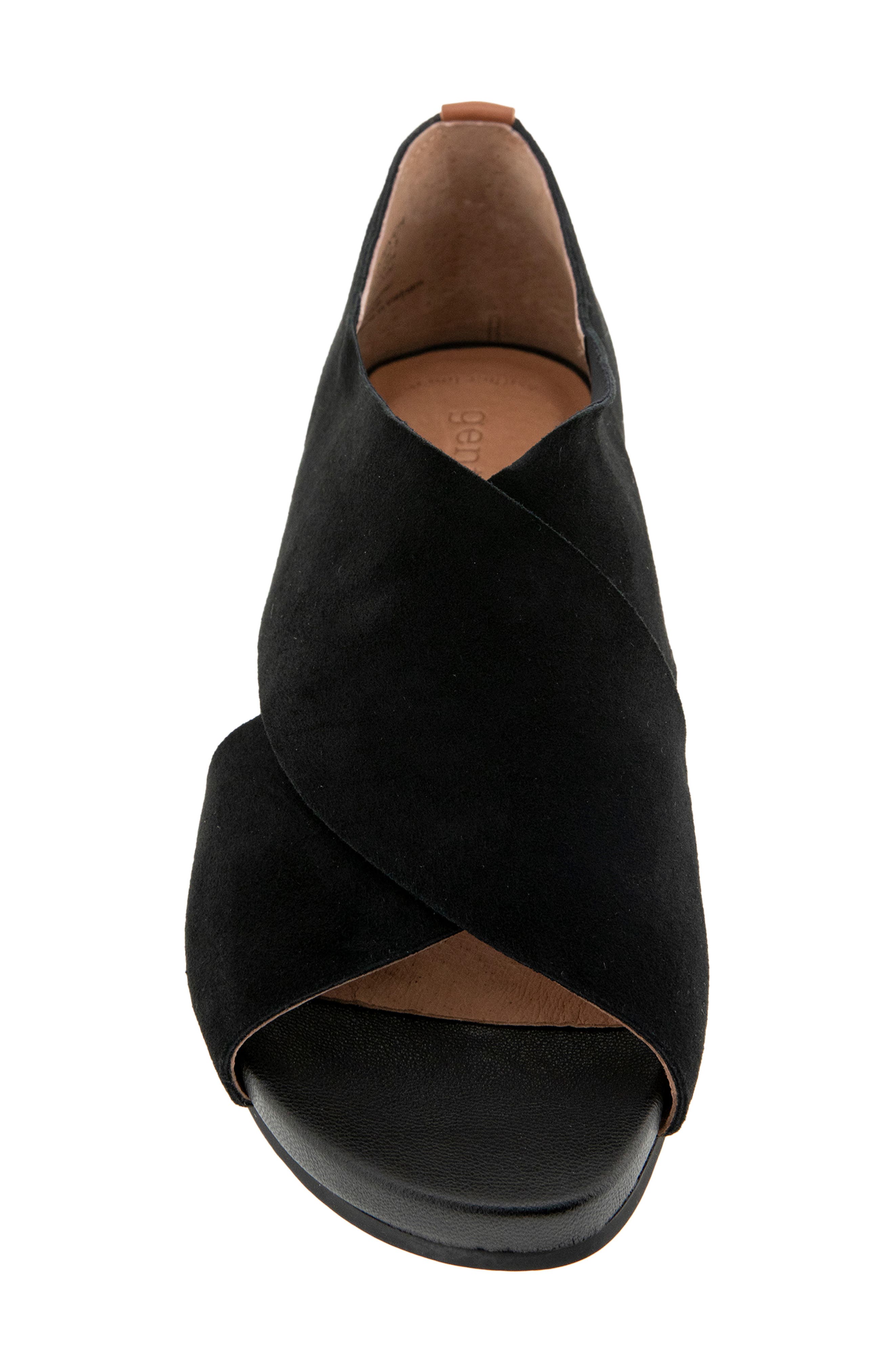 Gentle Souls Gainey Hidden Wedge Sandal, Alternate, color, Black Suede