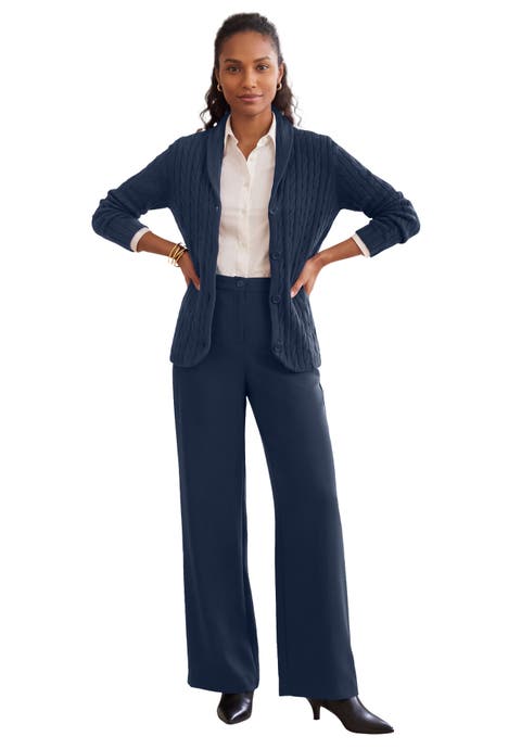 Cable Blazer Sweater