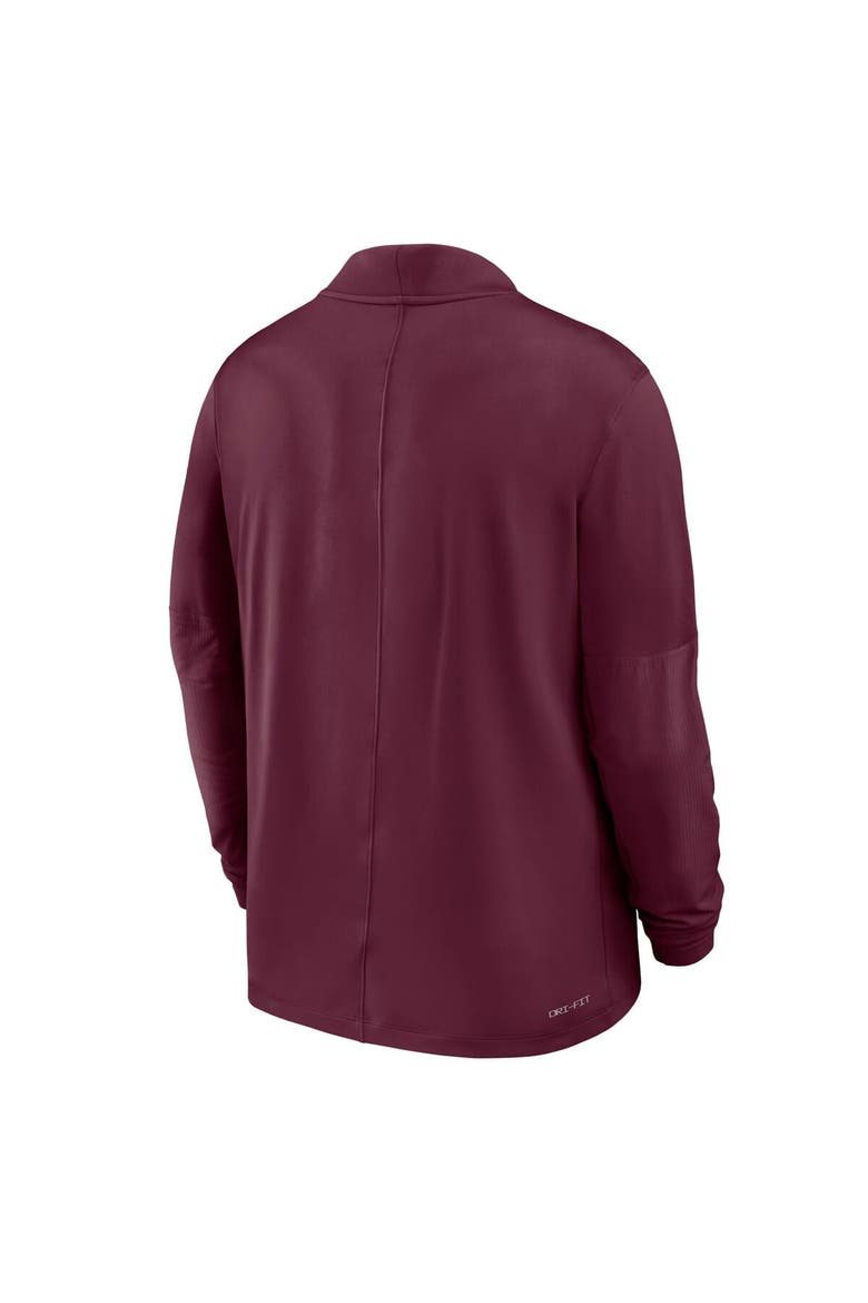 Men's Nike  Maroon Virginia Tech Hokies Dri-FIT Half-Zip Pullover, Alternate, color, Maroon
