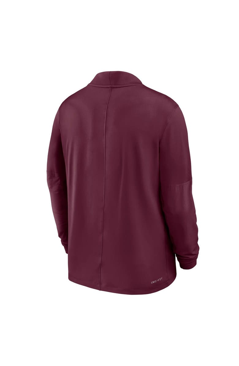 Nike Men
s Nike  Maroon Virginia Tech Hokies Dri-FIT Half-Zip Pullover, Alternate, color, Maroon
