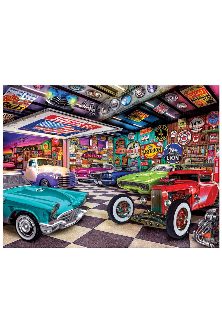 Collector's Garage 750 Piece Puzzle, Alternate, color, Multicolor