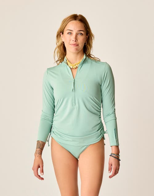 Carve Designs Cruz Rashguard In Green