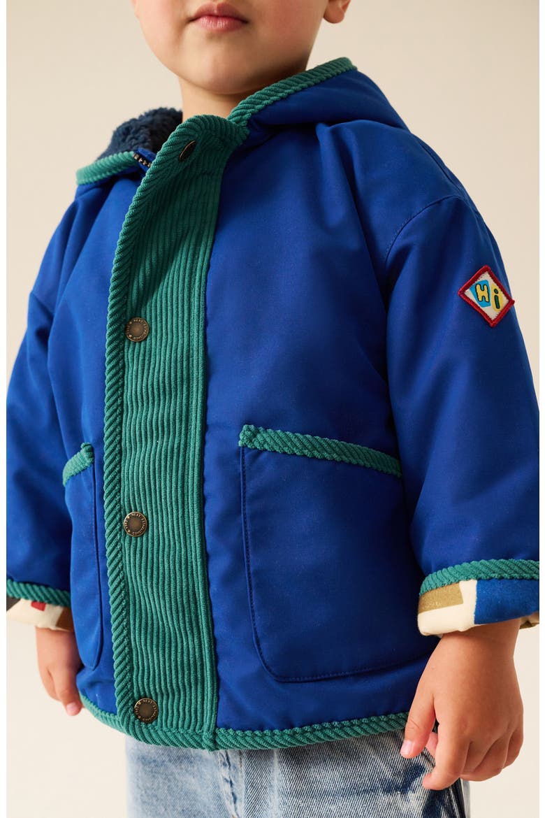 Kids' Fun Hooded Tech Jacket, Alternate, color, MULTI