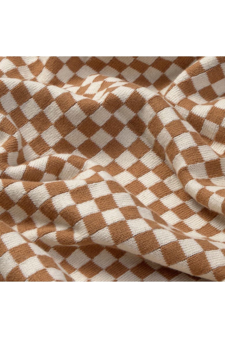 Knitted Blanket Tiles, Alternate, color, Natural/Toffee