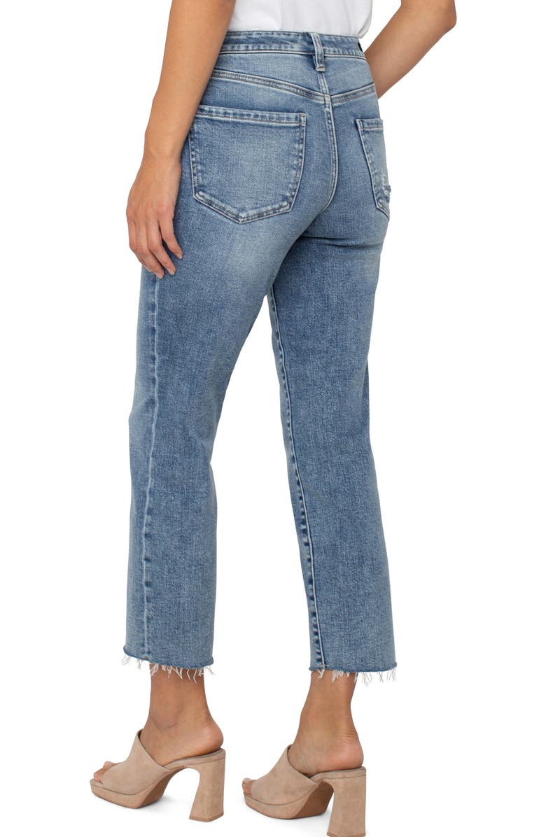 Liverpool Los Angeles Liv Raw Hem Non-Skinny Skinny Jeans, Alternate, color, 