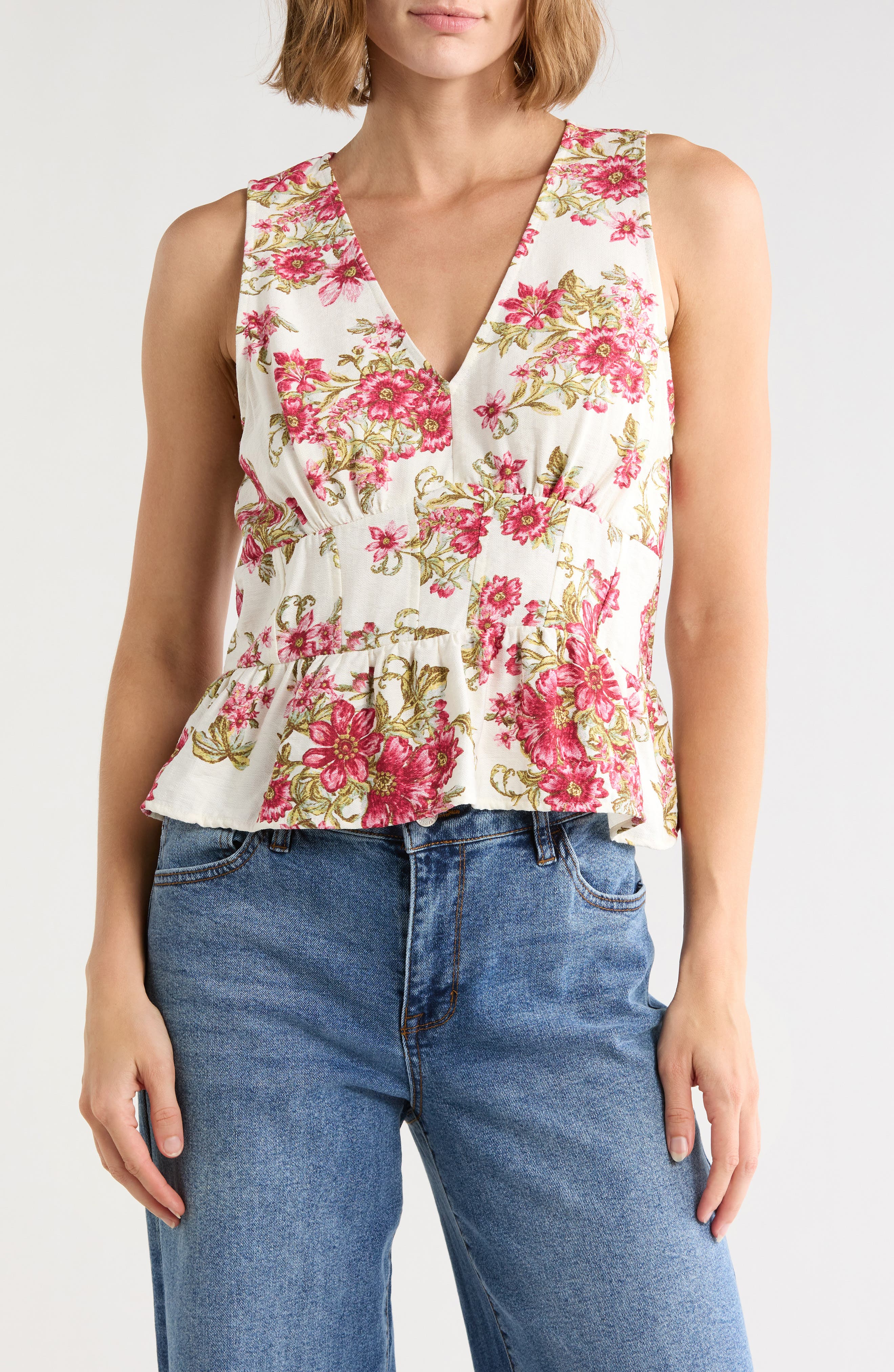 Babydoll Peplum Shell