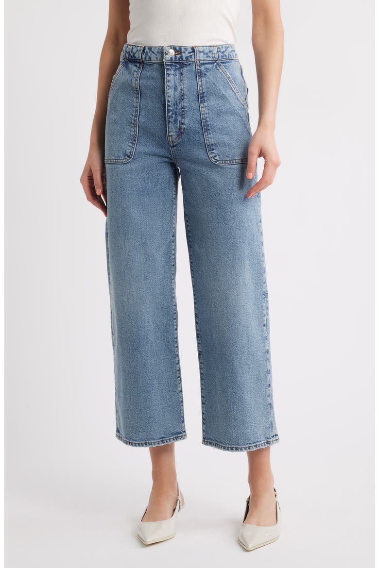The Modern Pocket Wide Leg Jeans, Main, color, CHARGE