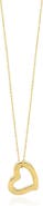 The Lovery Fine Jewelry Gold Open Heart Necklace