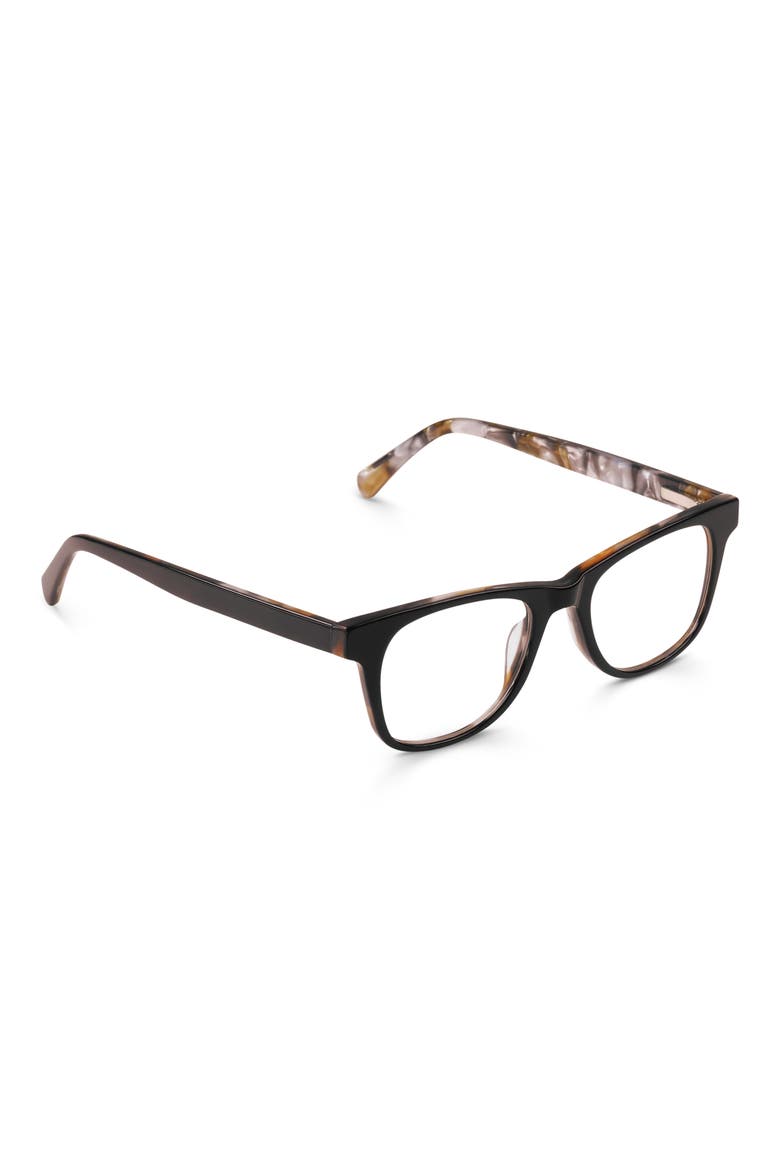 The Director 46mm Square Reading Glasses, Alternate, color, BLACK PEARL BACKSIDE