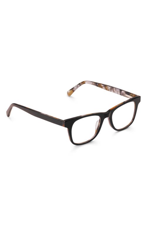 Eyebobs The Director 46mm Square Reading Glasses In Black Pearl Backside