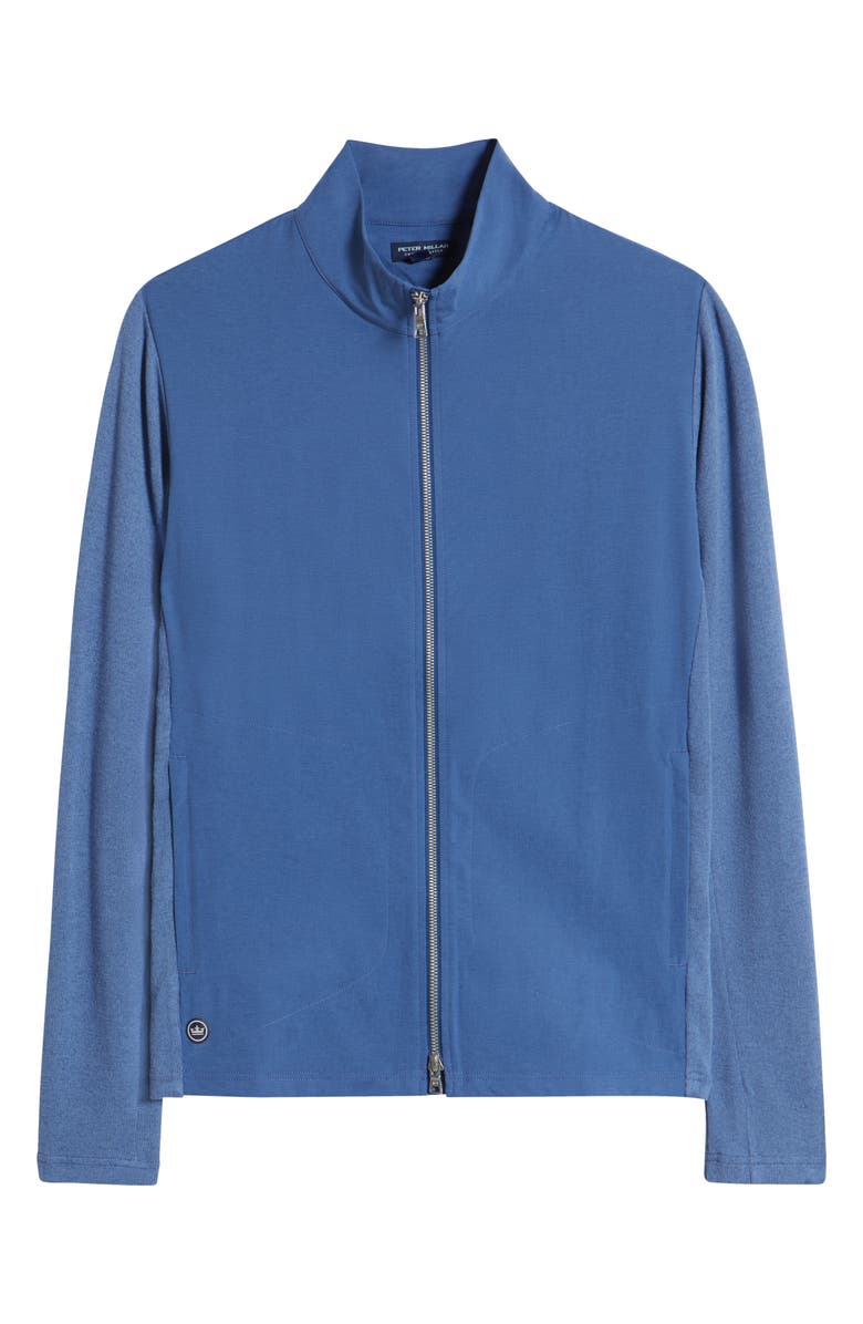 Peter Millar Crown Crafted Solstice Performance Hybrid Zip Jacket, Alternate, color, 