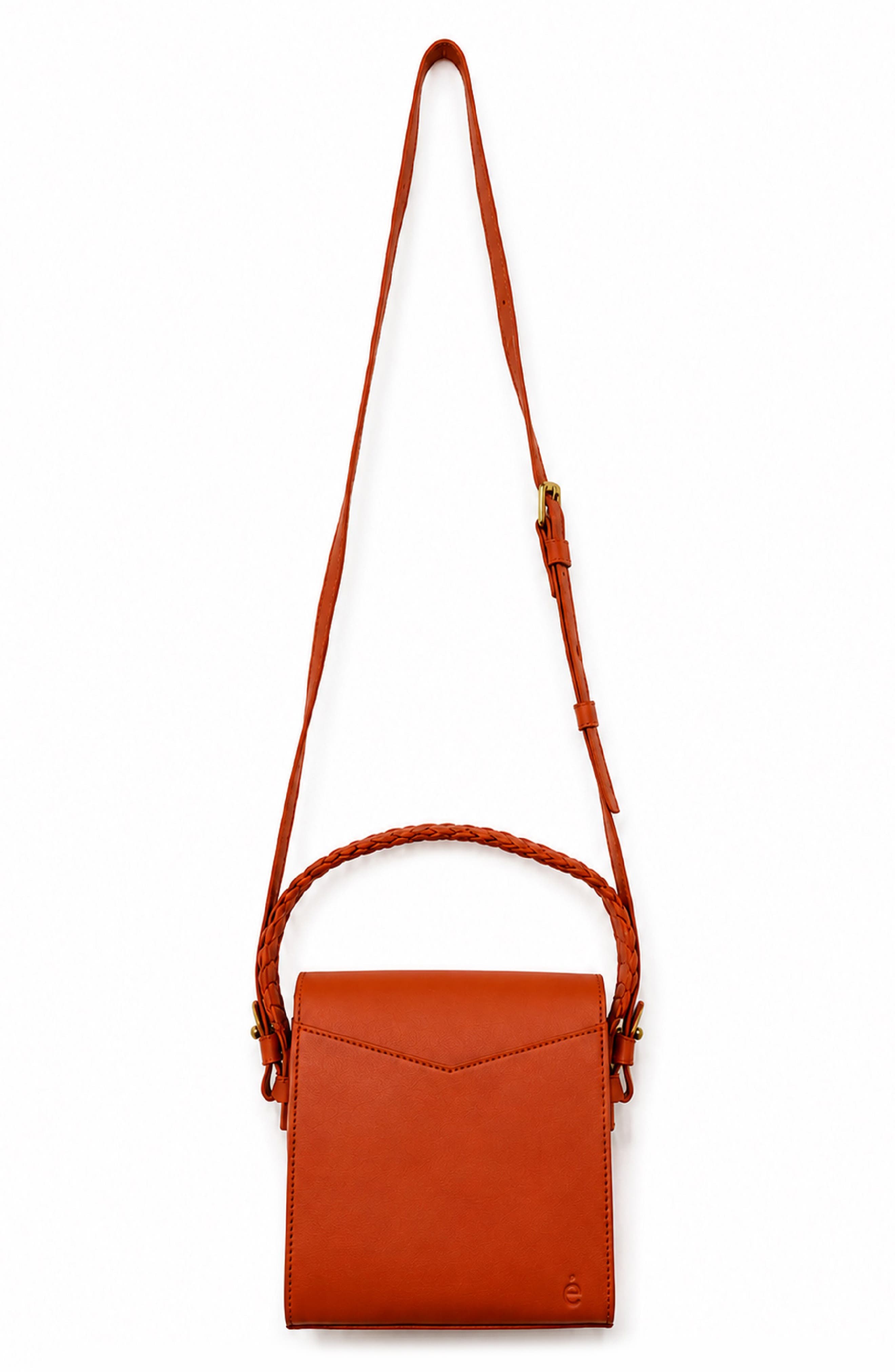 Margaux Leather Crossbody Bag, Alternate, color, RUST