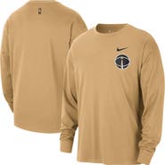 Nike Men's Nike  Gold Washington Wizards 2025/26 City Edition Remix Essential Logo Long Sleeve T-Shirt