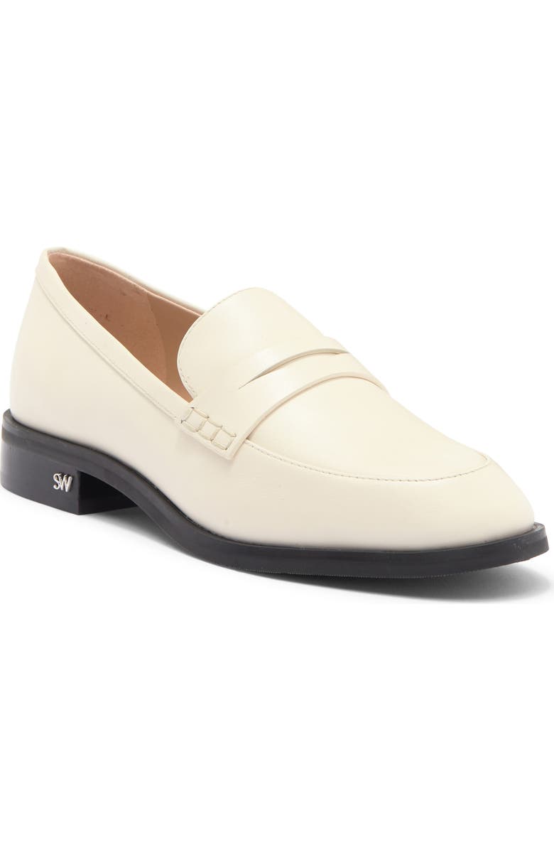 Stuart Weitzman Emi Penny Loafer, Main, color, Chalk