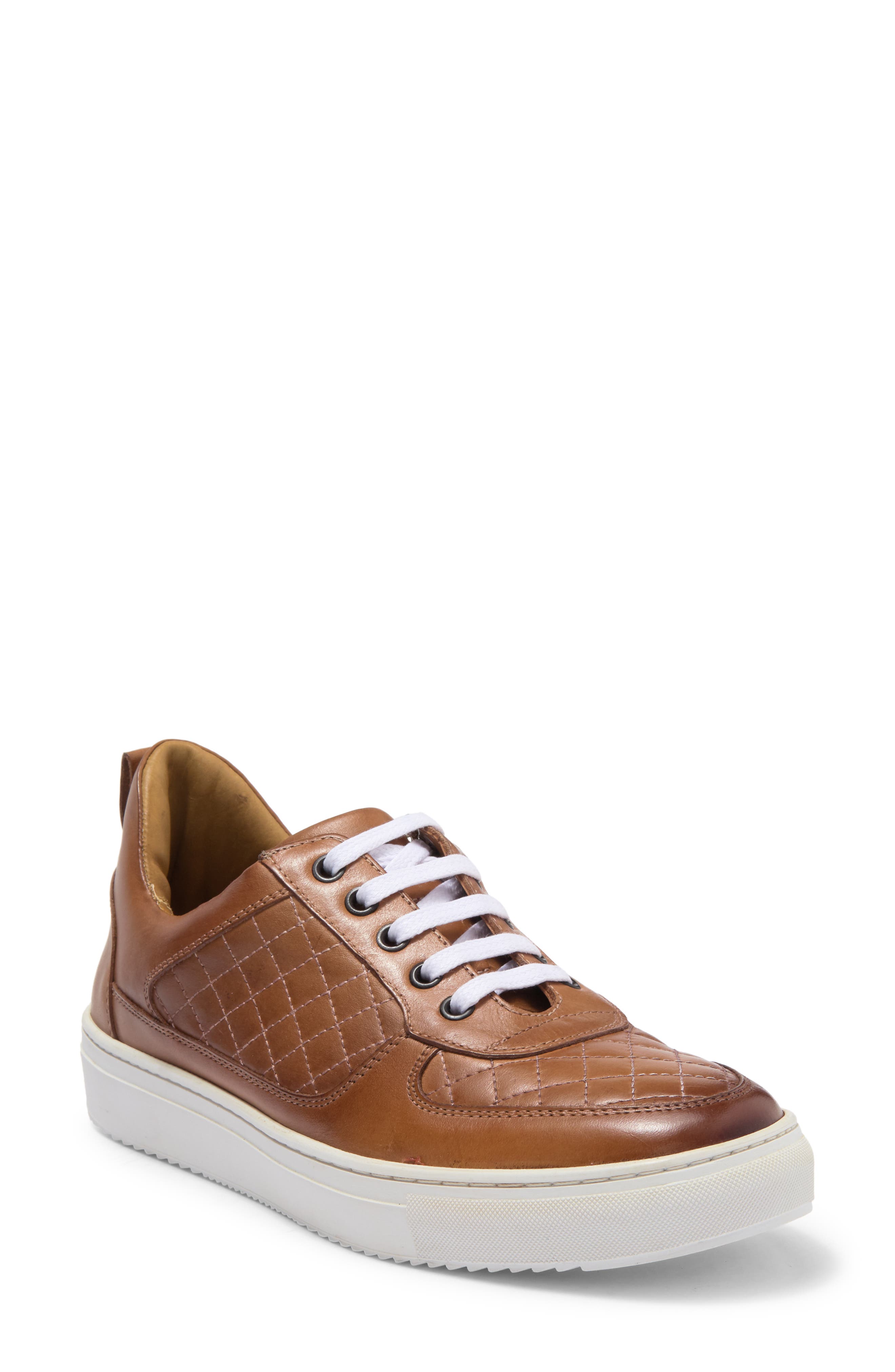 靴 Marc Marc Joseph New York Everett Diamond Quilted Leather Sneaker (Men