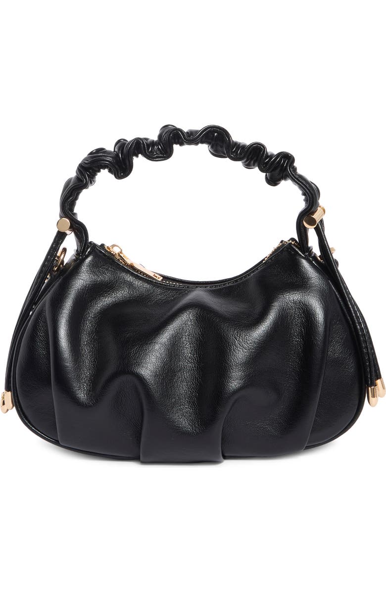 URBAN EXPRESSIONS HANDBAGS Scrunched Handle Crossbody Bag, Main, color, Black