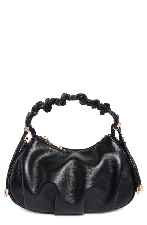 Scrunched Handle Crossbody Bag
