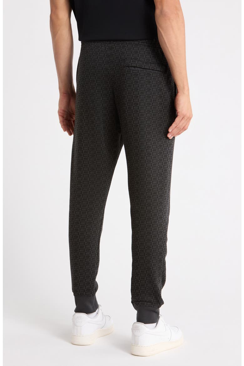 Club Brushed Fleece Joggers, Alternate, color, OFF NOIR/ BLACK/ DARK GREY