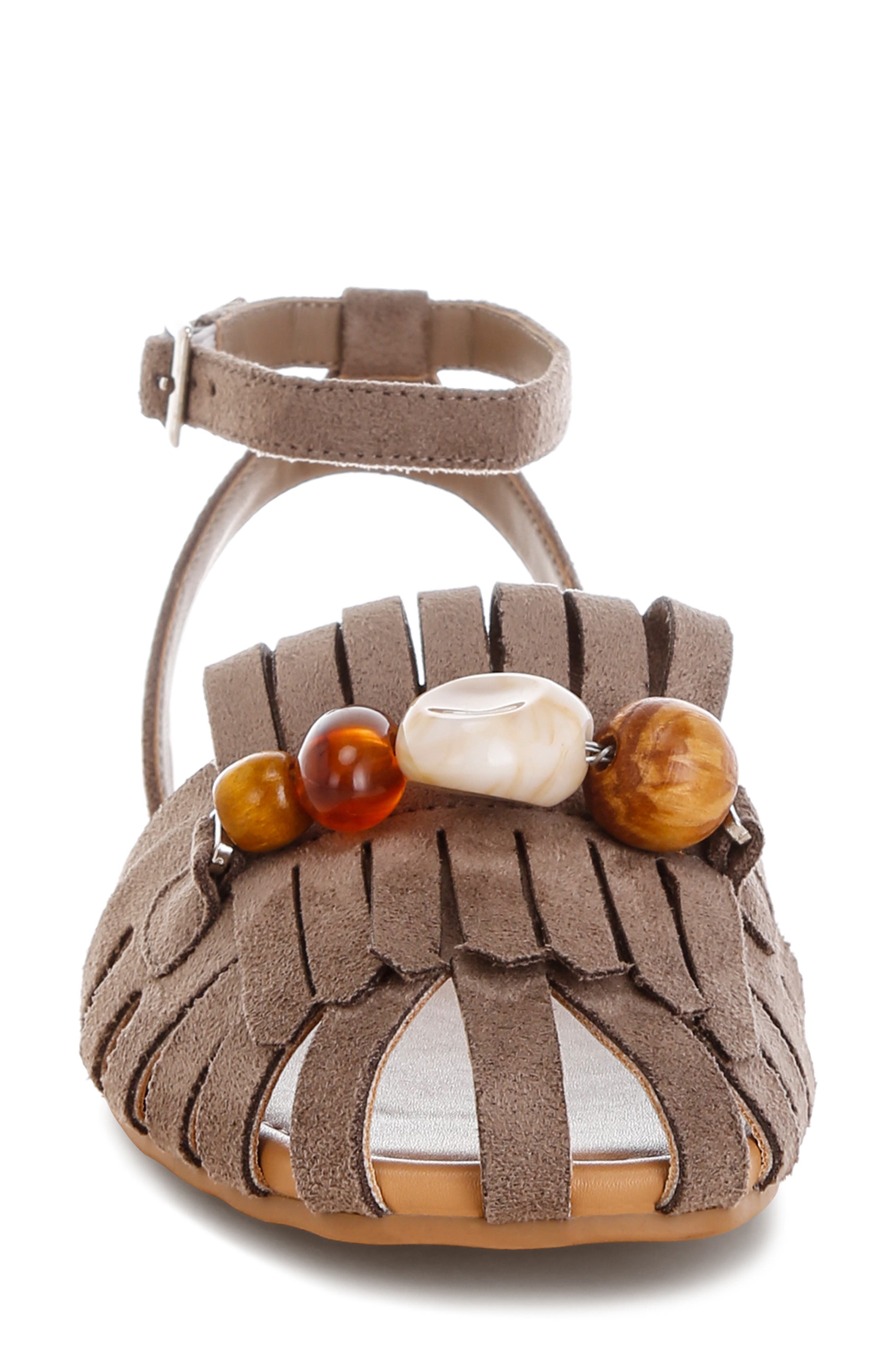 Corvina Ankle Strap Sandal, Alternate, color, TAUPE
