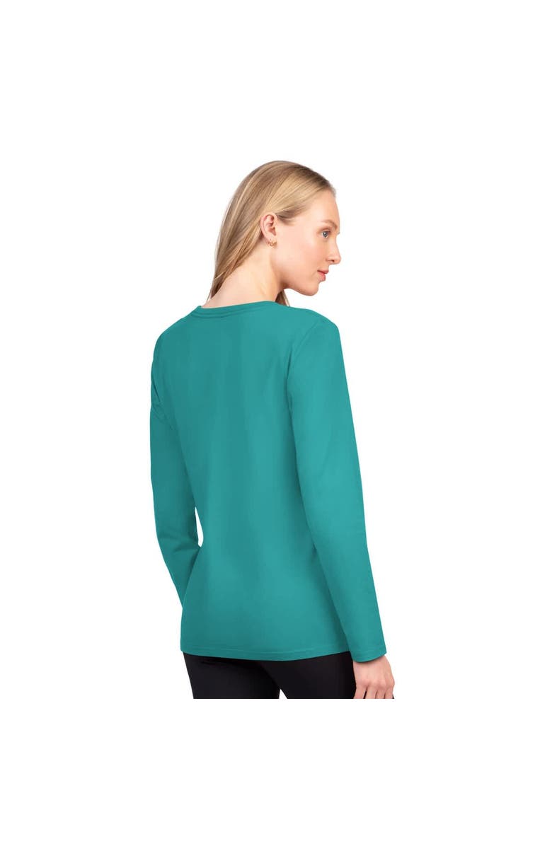 G-III 4HER BY CARL BANKS Women
s G-III 4Her by Carl Banks  Aqua Miami Dolphins Best Play Long Sleeve T-Shirt, Alternate, color, Aqua