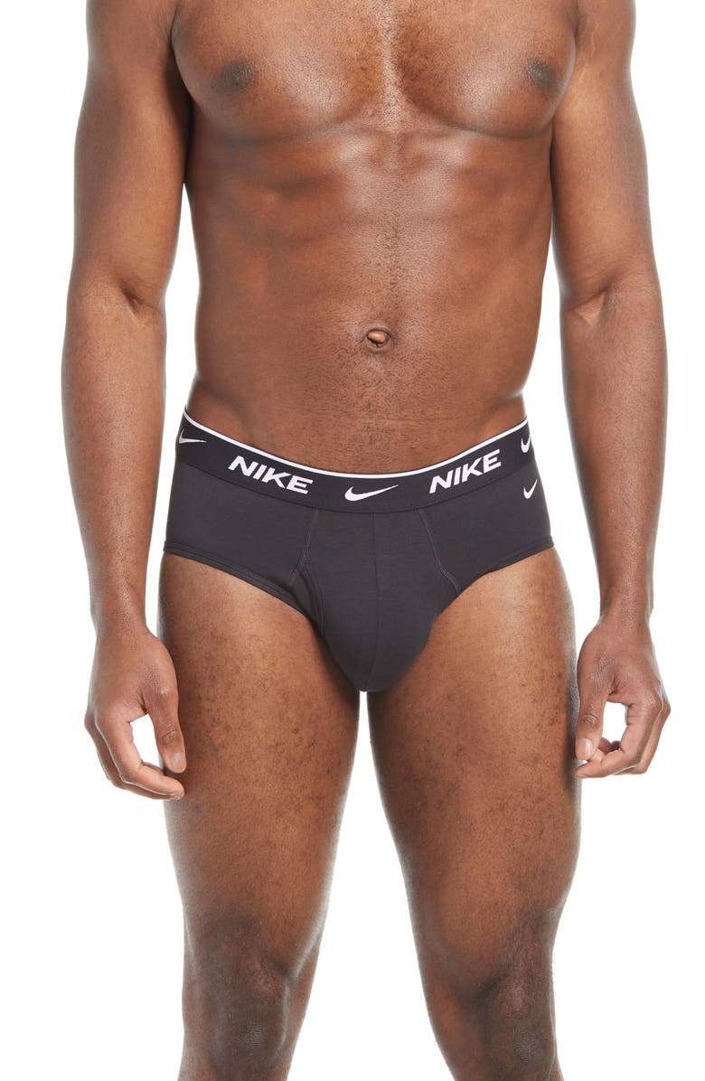 Nike Dri-FIT 3-Pack Everyday Performance Briefs, Alternate, color, Black