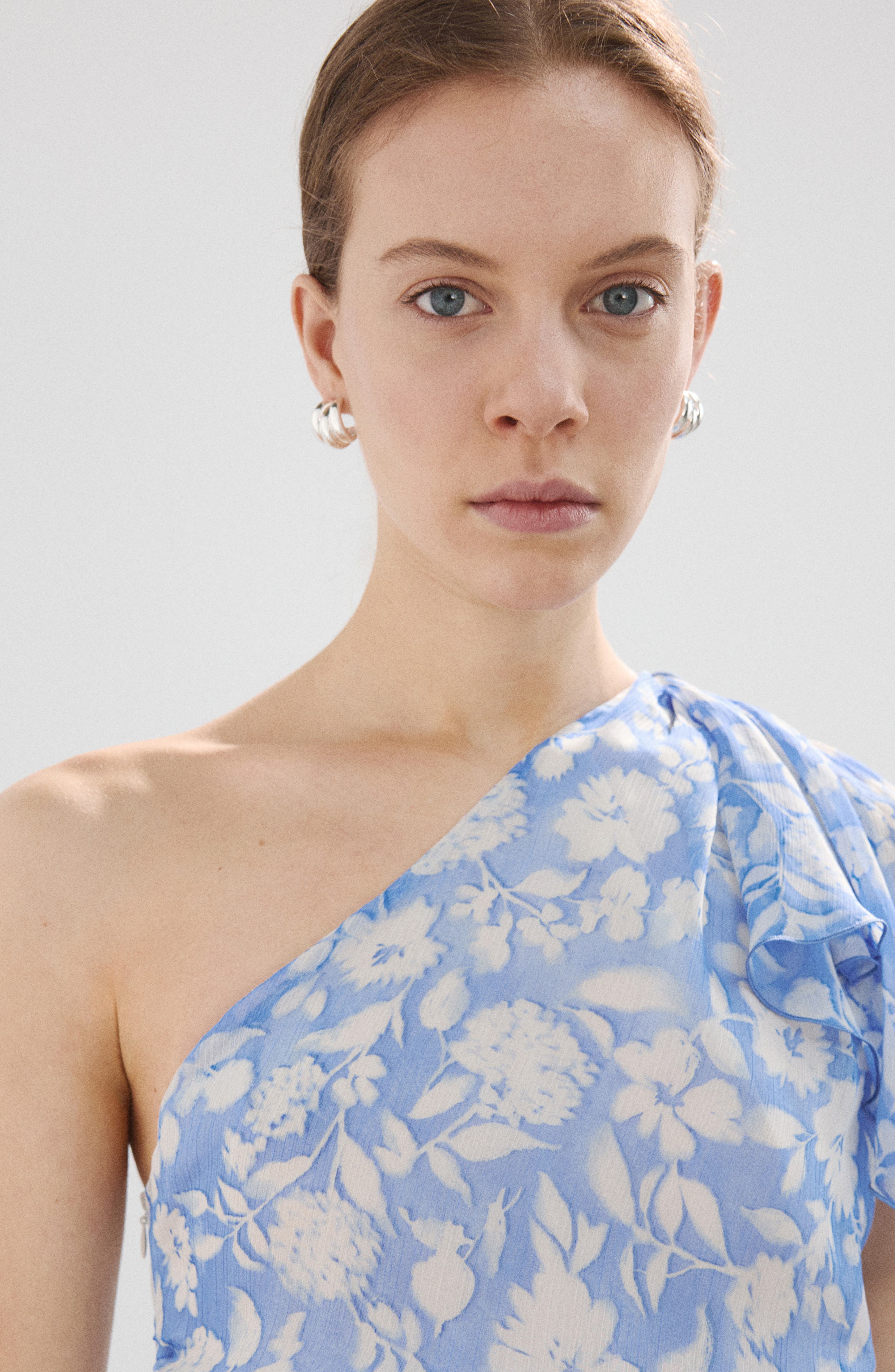 mango asymmetrical floral dress Asymmetric Print (Women) Mango usa