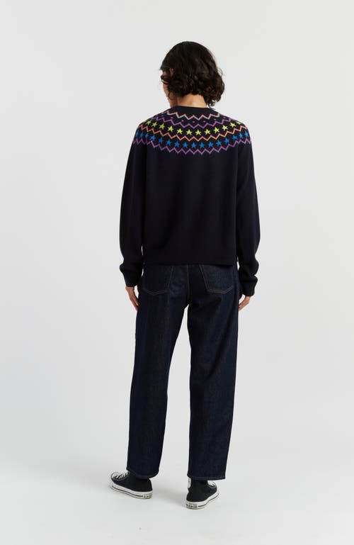Chinti & Parker Wool Cashmere Star Yoke Sweater In Multi