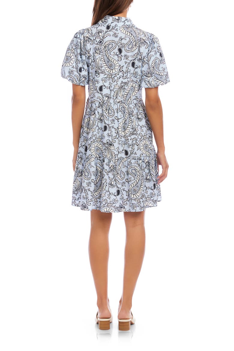 Tiered Puff Sleeve Shirtdress, Alternate, color, PAISLEY