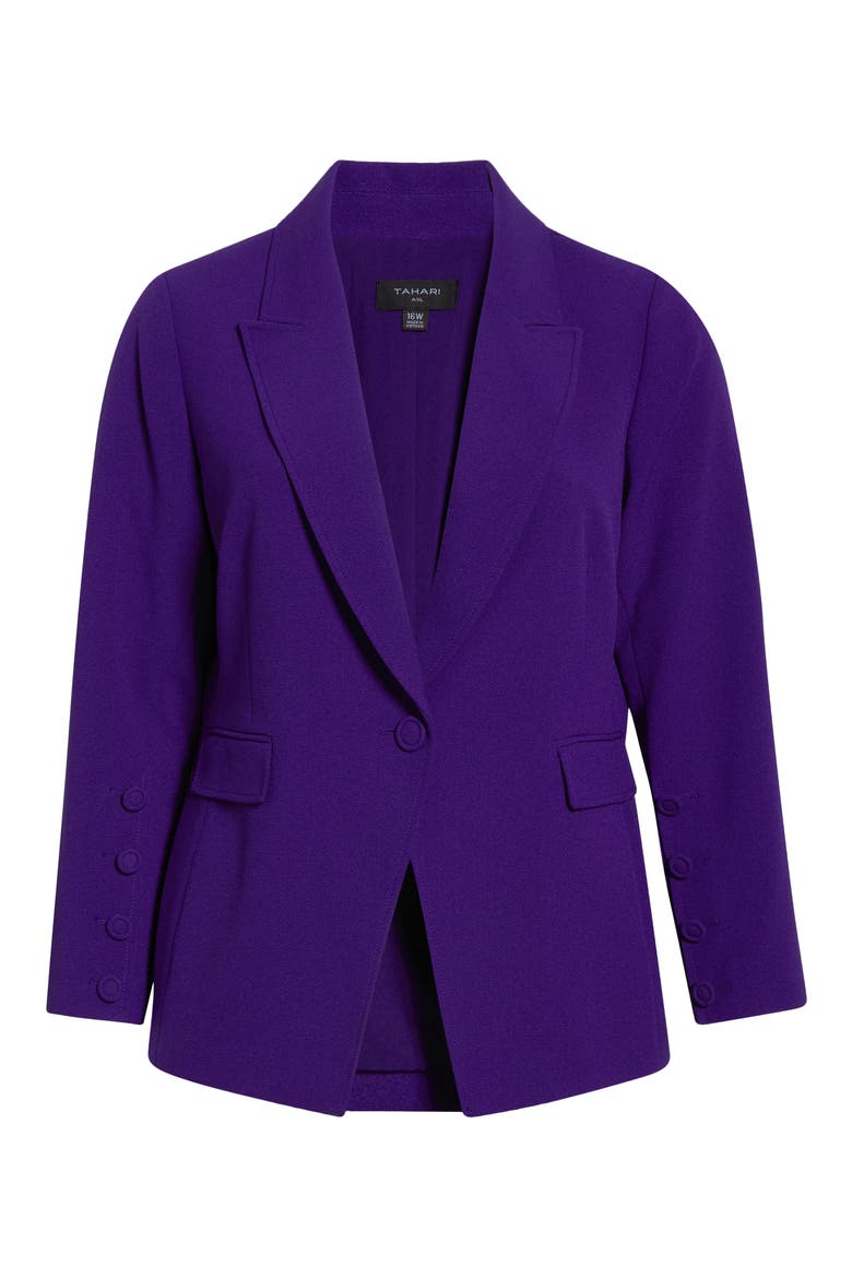 One-Button Blazer, Alternate, color, REGAL PURPLE