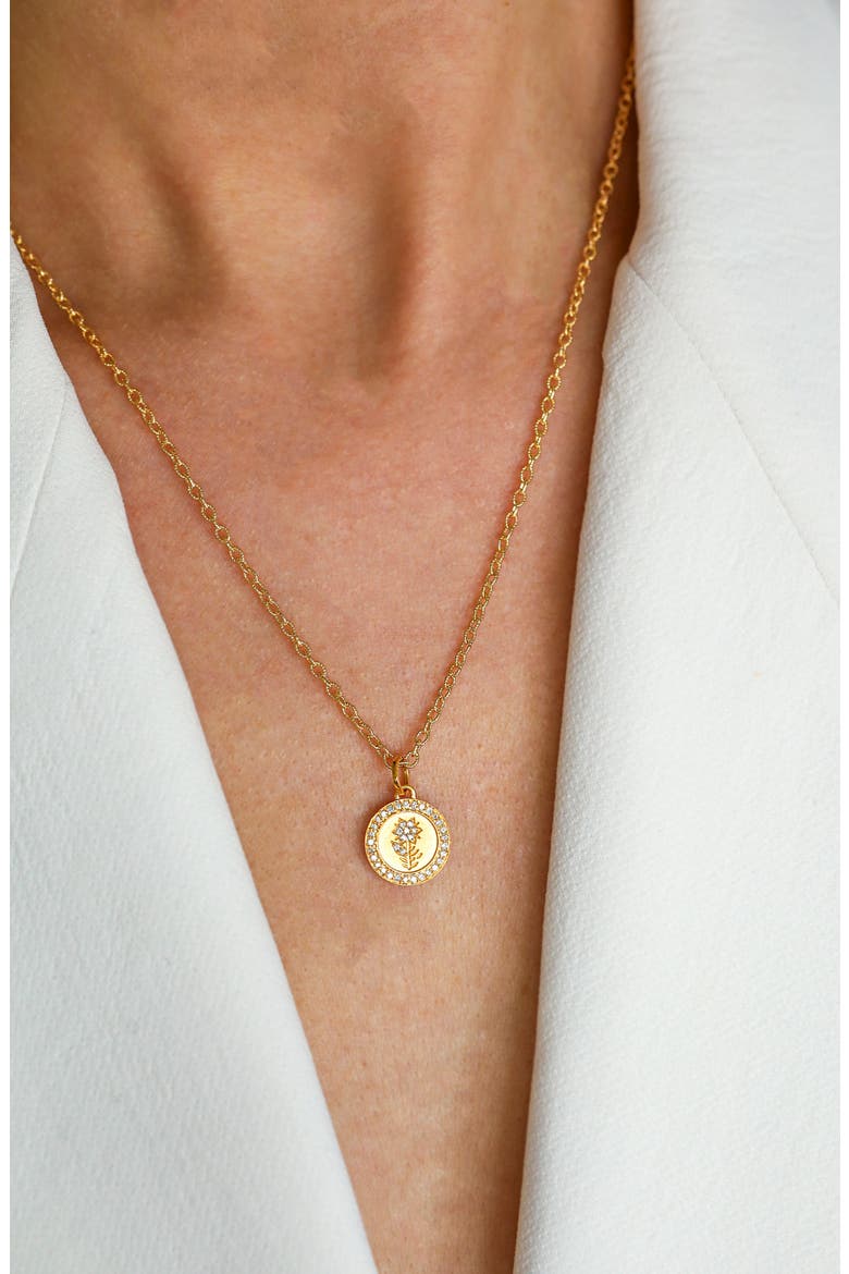 Fleur 18k Gold Diamond Charm, Alternate, color, YELLOW GOLD/ DIAMOND