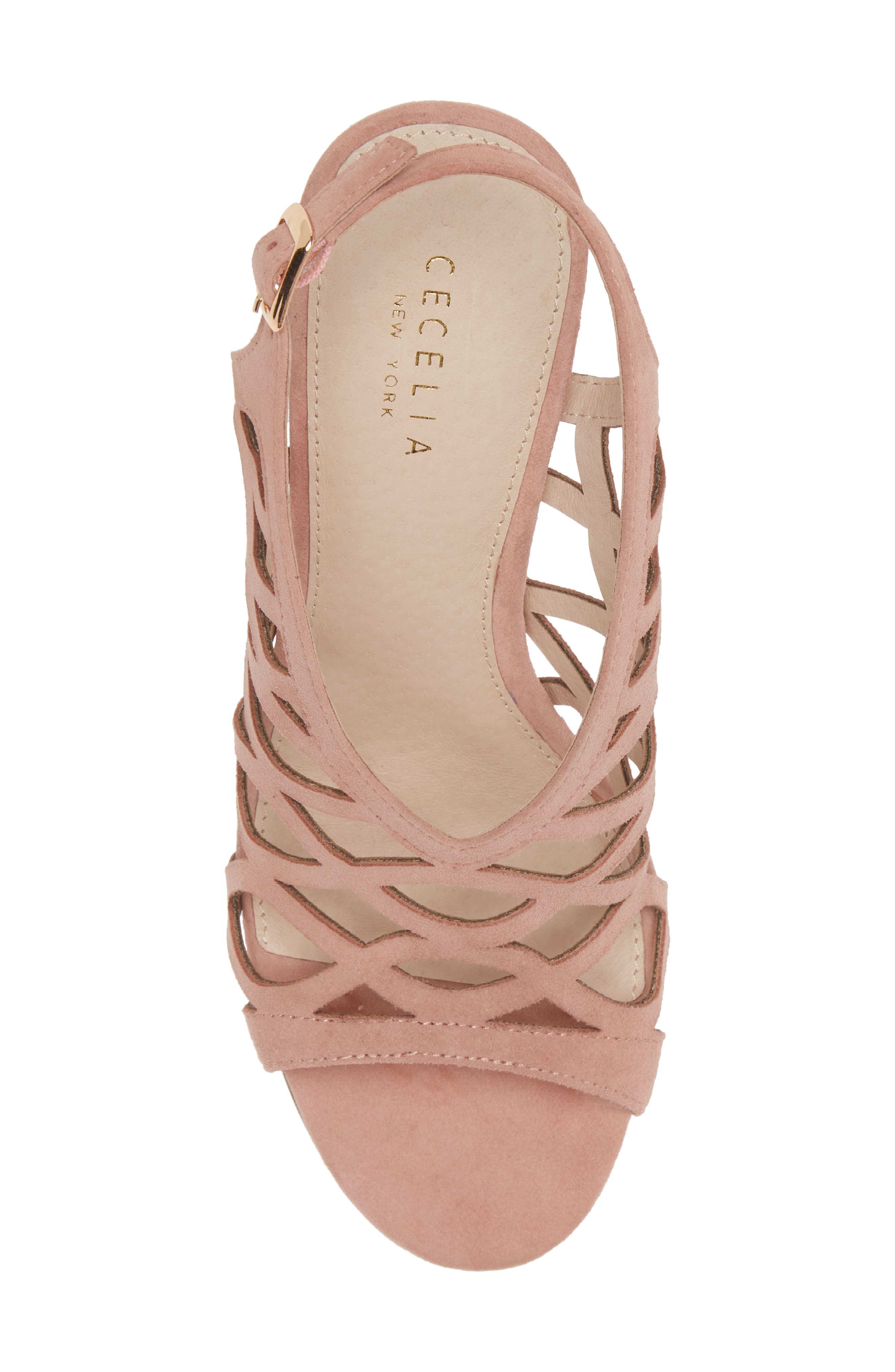 Charming Slingback Sandal, Alternate, color, SEA SHELL PINK SUEDE