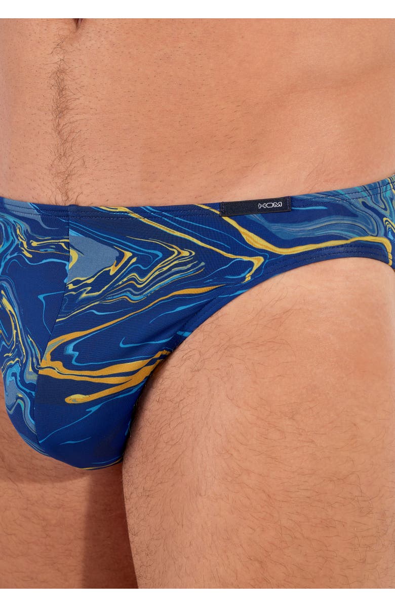 HOM Funky Styles Comfort Micro Briefs, Alternate, color, Navy Print