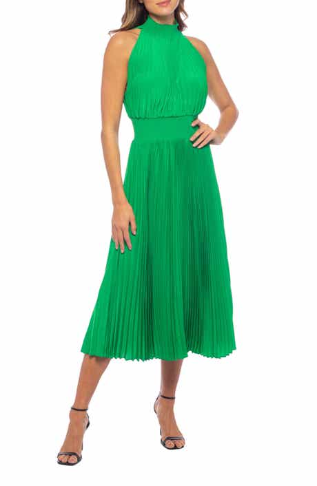 Marina Pleated Midi Dress