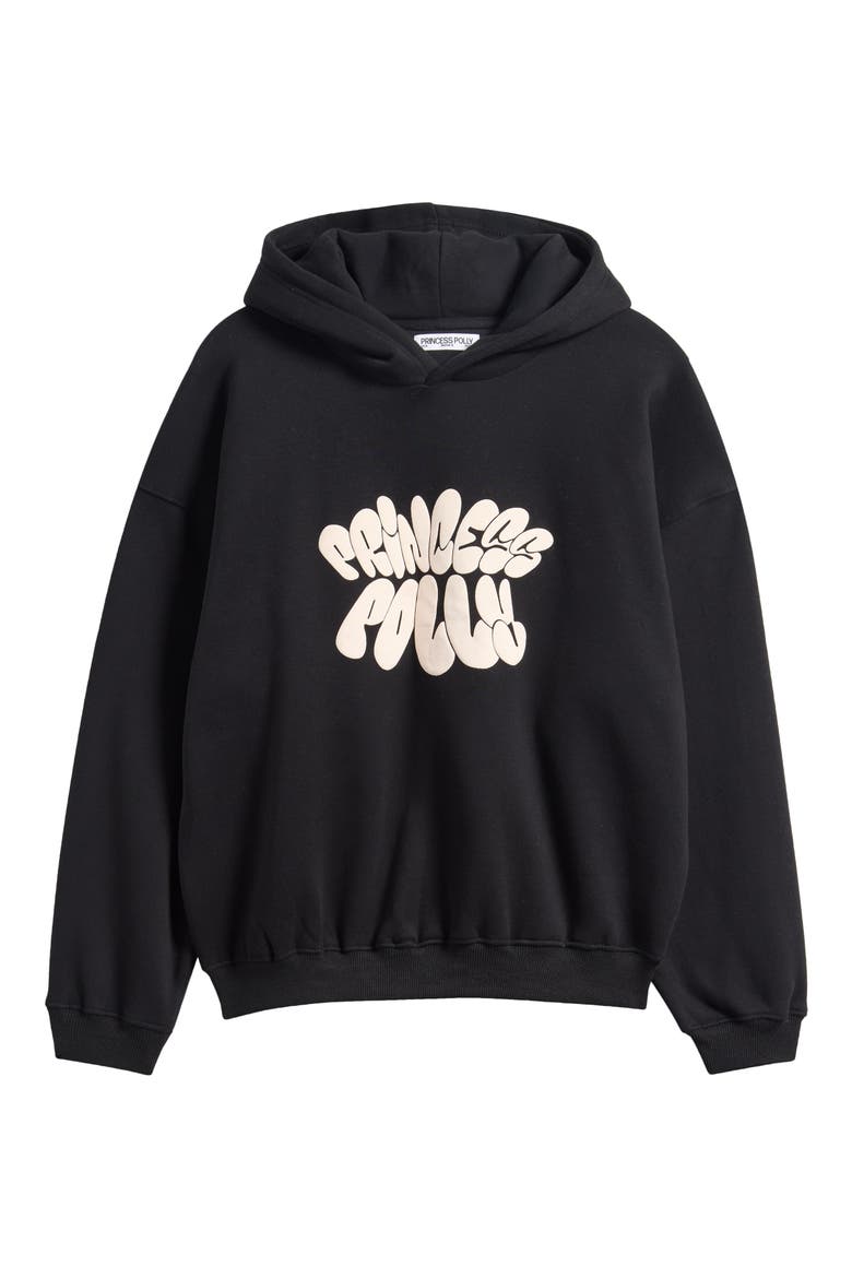 Brand Logo Hoodie, Alternate, color, BLACK