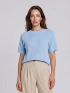 Masai Copenhagen MaFokimia Short Sleeve Knit Blouse